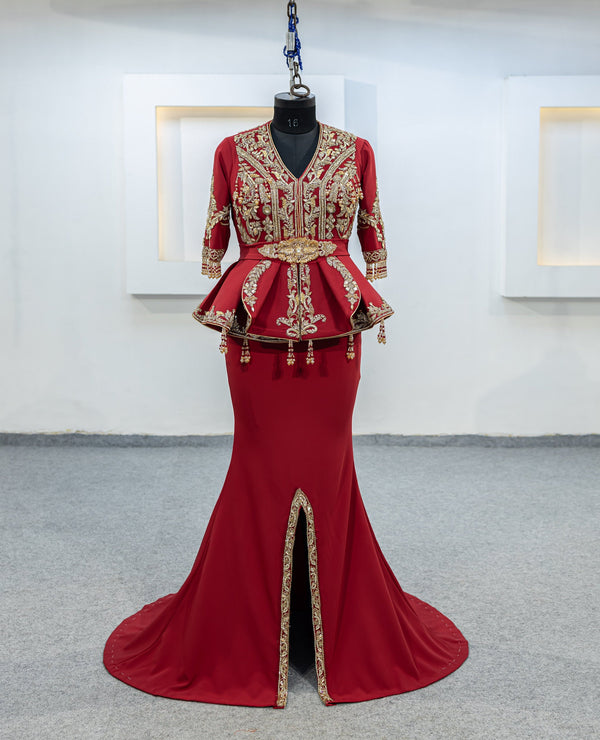 Rouge Karakou avec Jupe (MRV_1146)