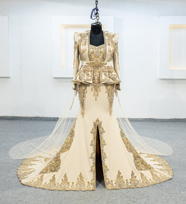 beige karakou plus jupe