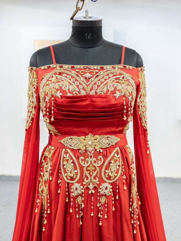 rouge robe invitee (MRV_1851)