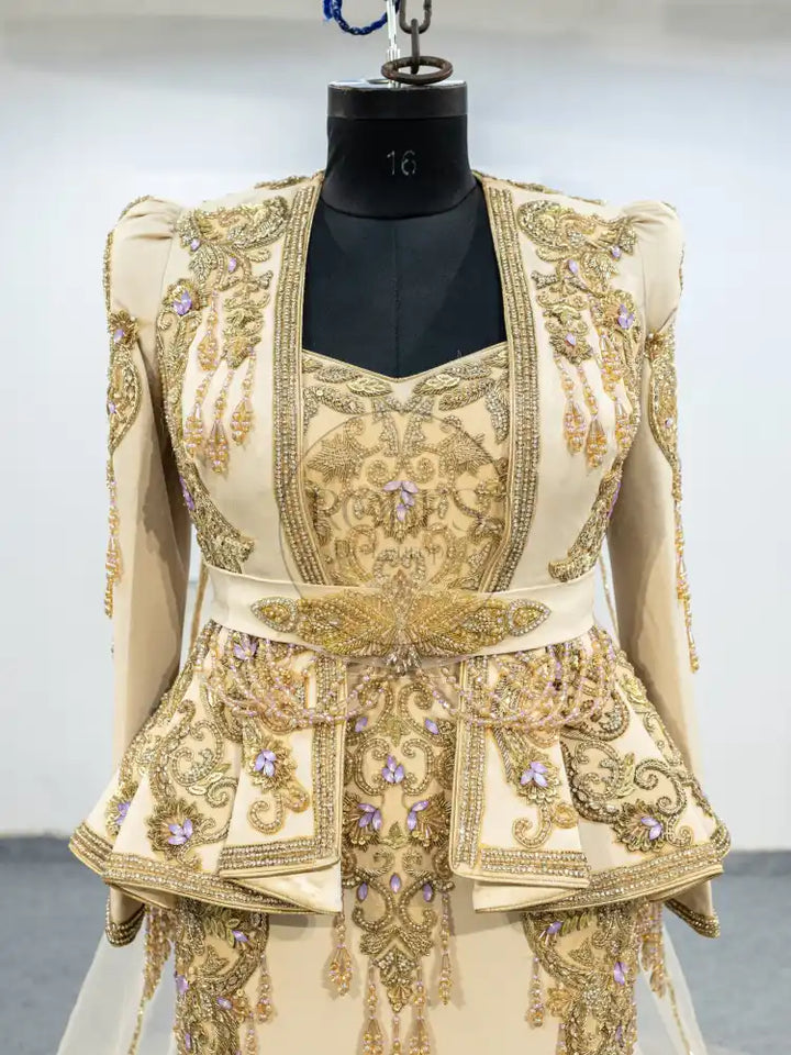 beige karakou plus jupe