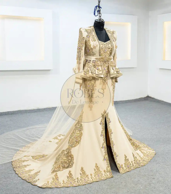 beige karakou plus jupe