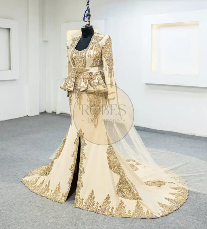 beige karakou plus jupe