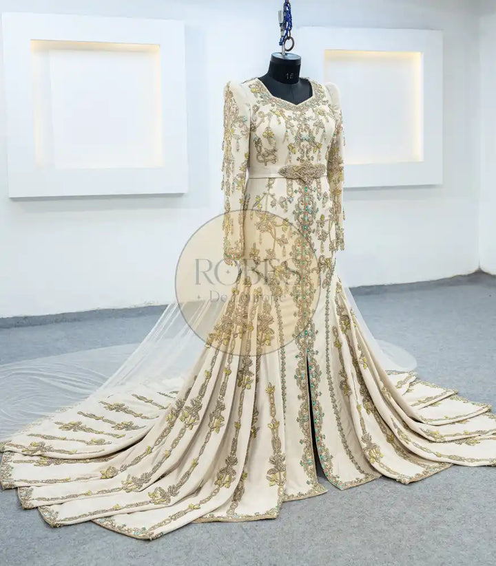 beige robe sirene (3155)