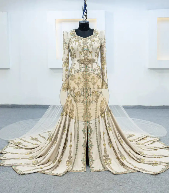 beige robe sirene (3155)