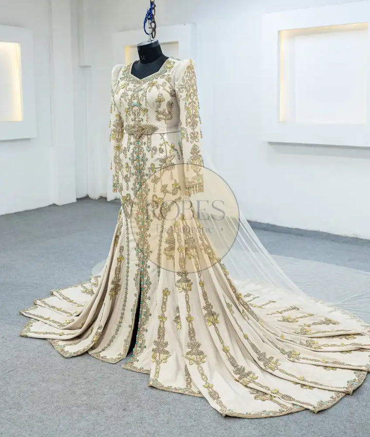 beige robe sirene (3155)