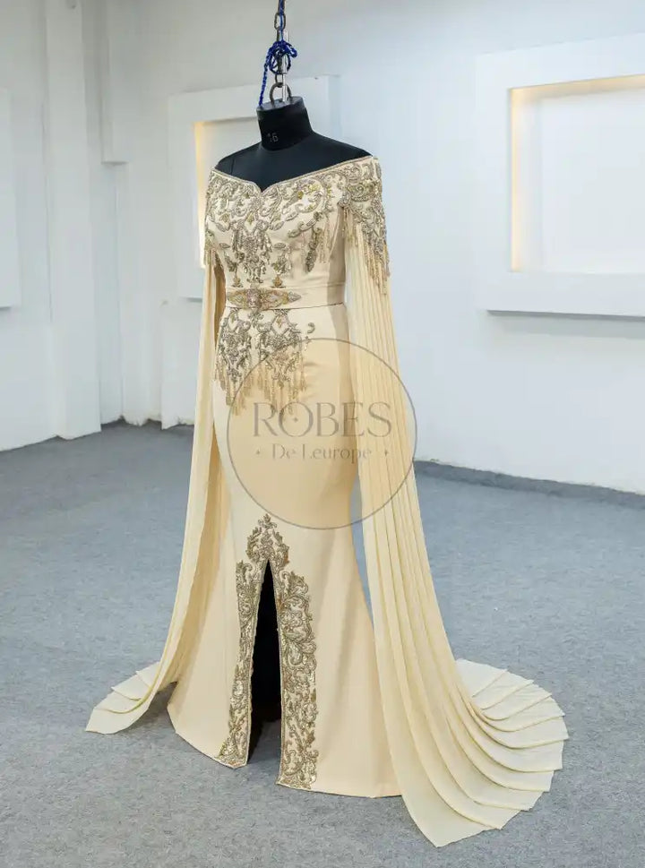 beige robe sirene (3670)