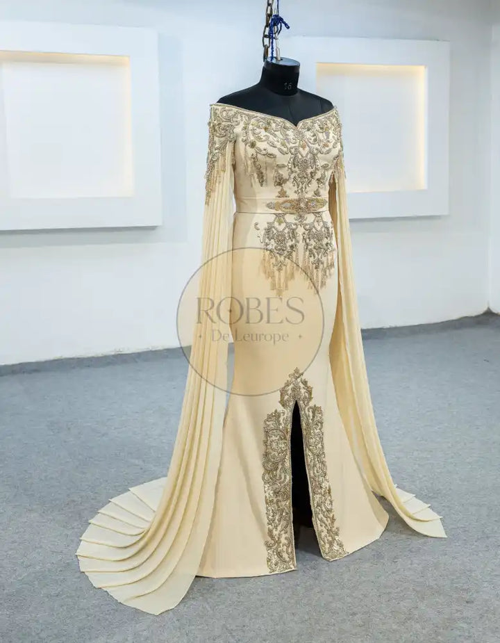 beige robe sirene (3670)