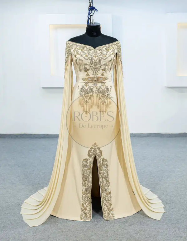 beige robe sirene (3670)