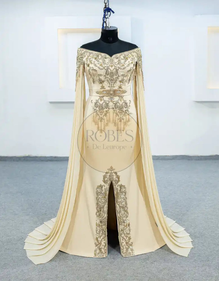 beige robe sirene (3670)