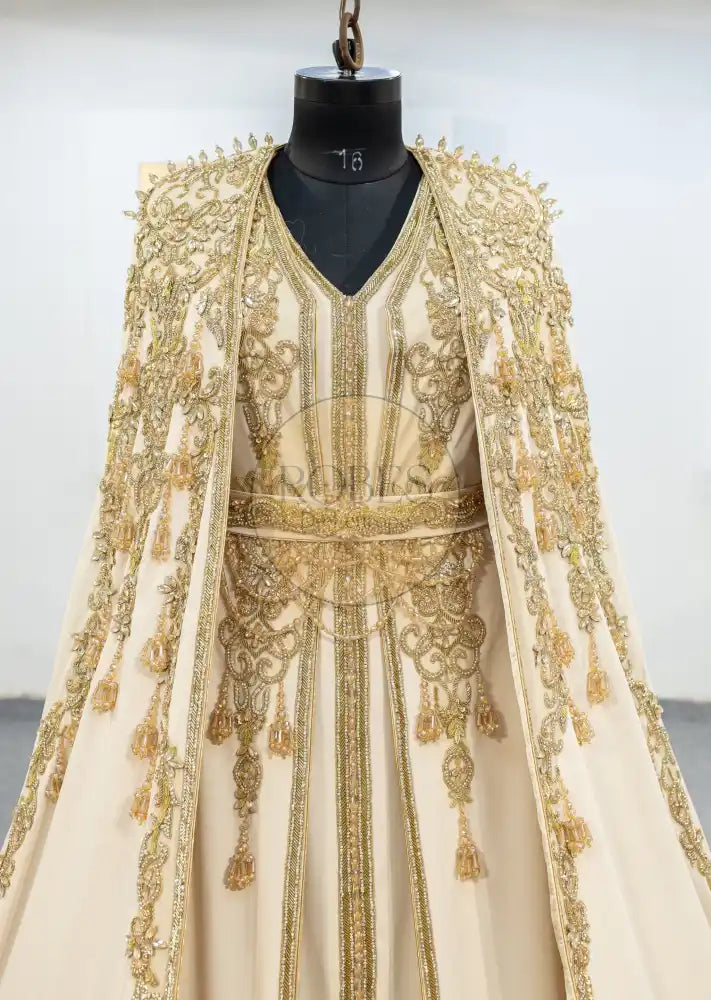 Beige Takshita Vois Pieces (MRV_1871)