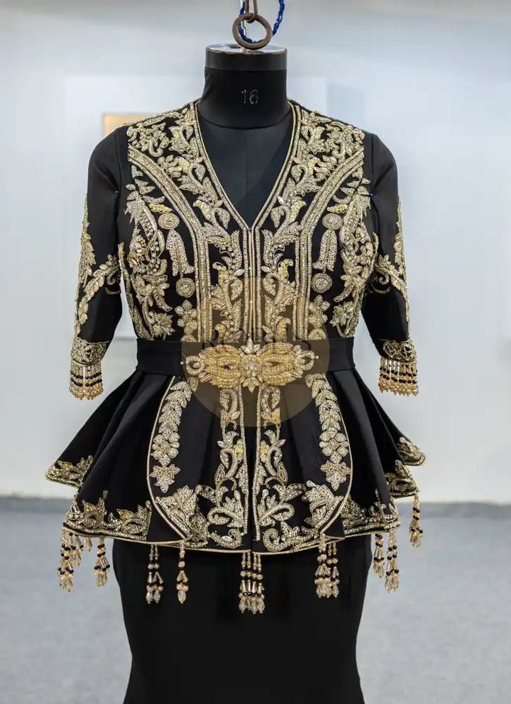 Black noir karakou plus surjupe (MRV_1800)
