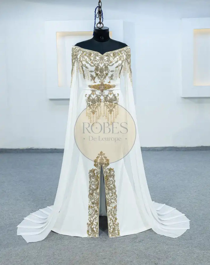 blanc robe sirene (3643)