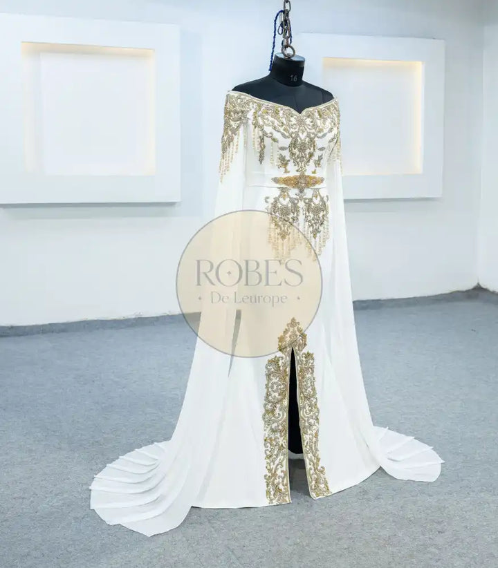 blanc robe sirene (3643)