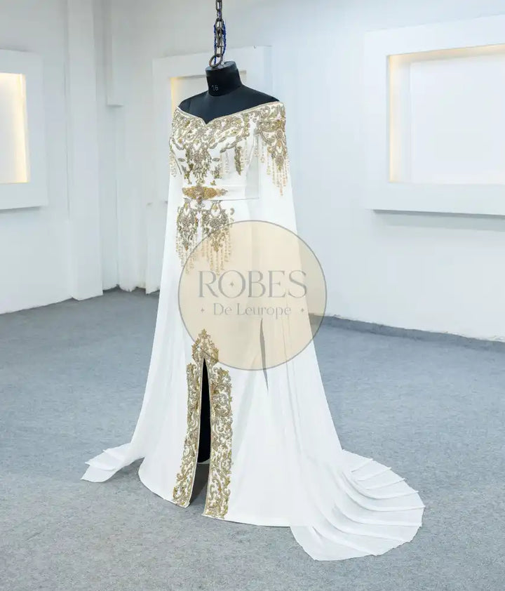 blanc robe sirene (3643)