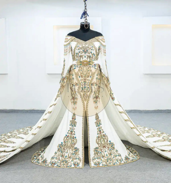 blanc robe sirene plus surjupe (2387)