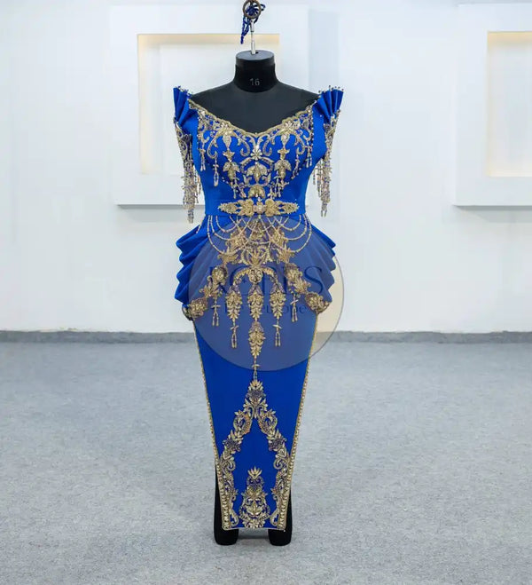 Bleu Roi Badroune Moderne 42 standard size