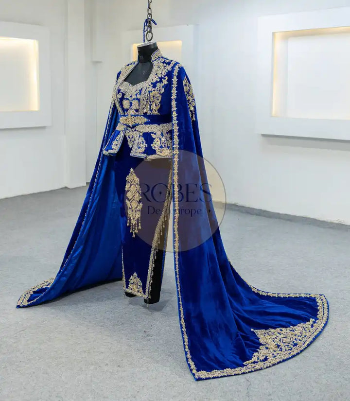 Bleu Roi Karakou avec Manches Longues (MRV_0990)