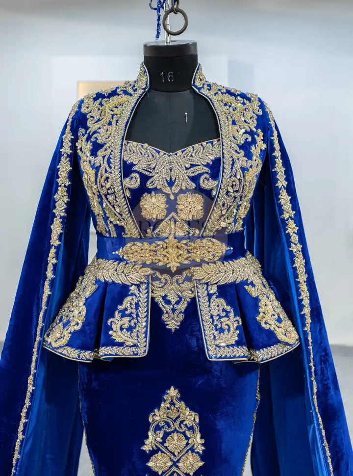 Bleu Roi Karakou avec Manches Longues (MRV_0990)