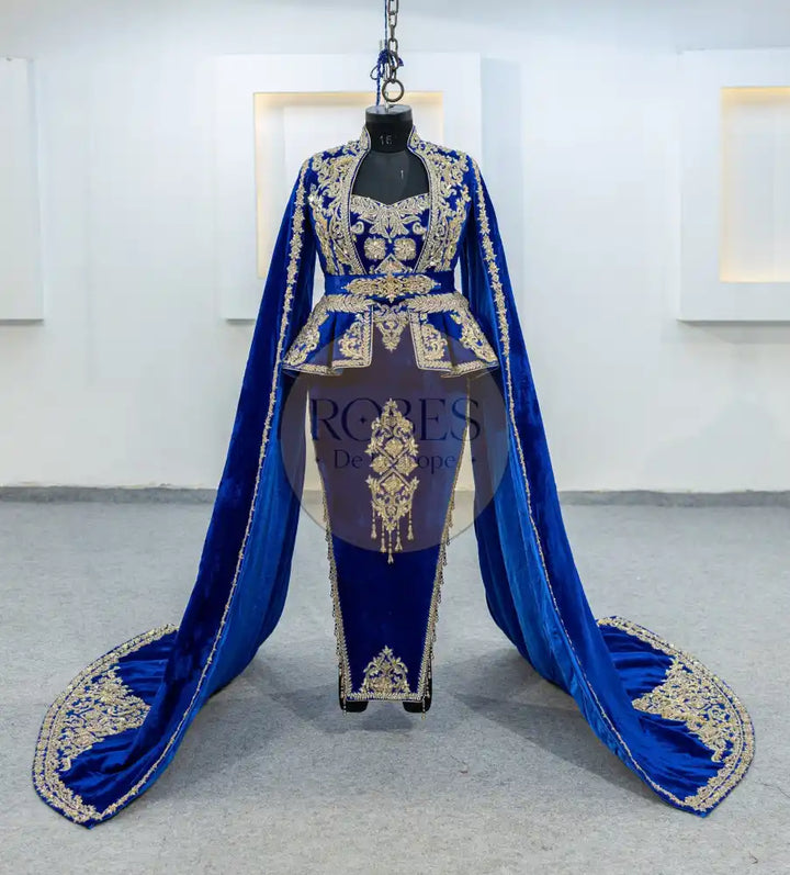 Bleu Roi Karakou avec Manches Longues (MRV_0990)