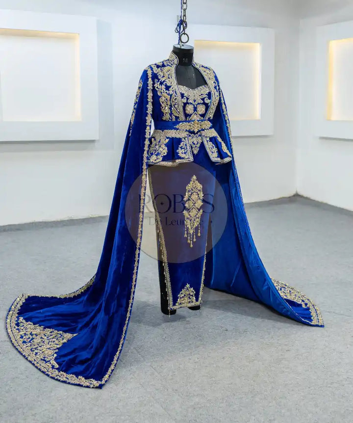 Bleu Roi Karakou avec Manches Longues (MRV_0990)