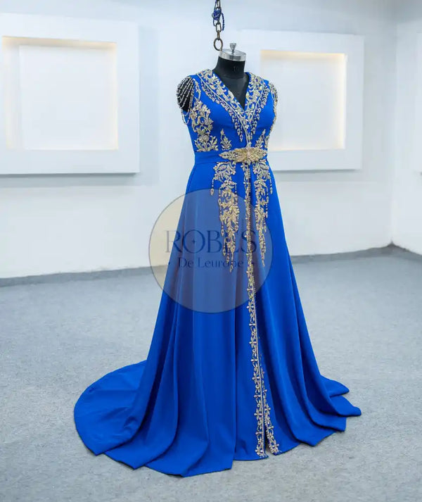 bleu roi robe invitee (3317)