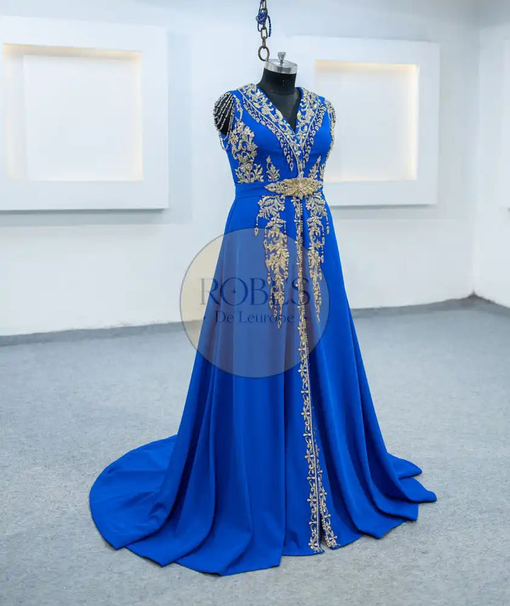 bleu roi robe invitee (3317)