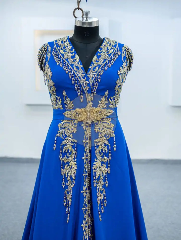 bleu roi robe invitee (3317)