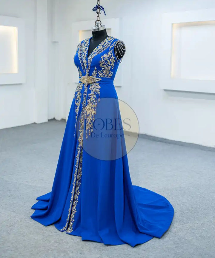 bleu roi robe invitee (3317)