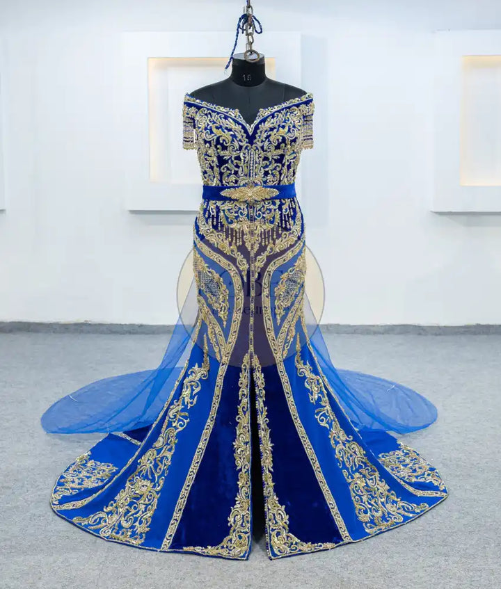 bleu rou robe sirene (2471)