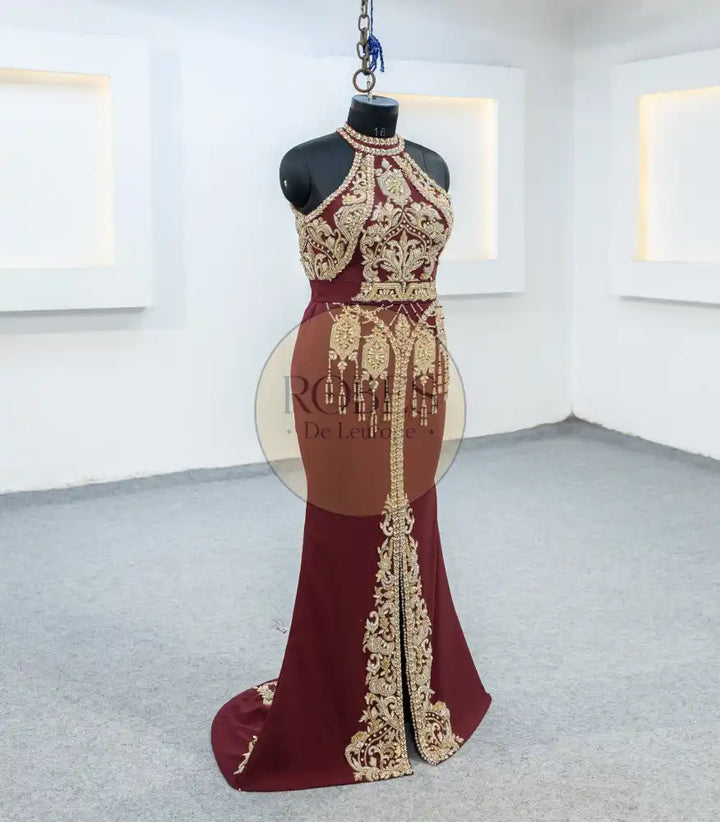 bordeaux robe sirene (2529)