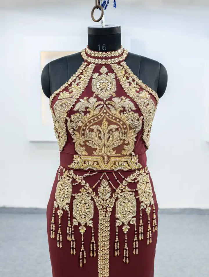 bordeaux robe sirene (2529)