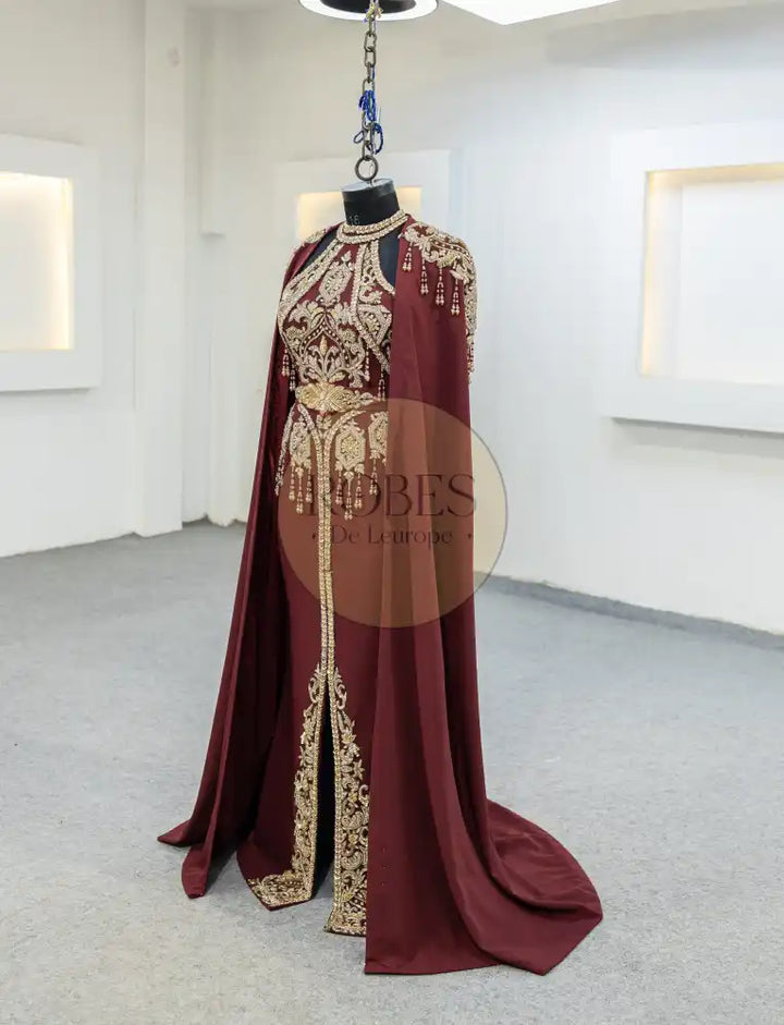 bordeaux robe sirene (MRV_0413)