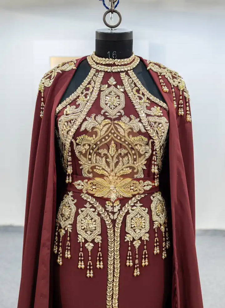 bordeaux robe sirene (MRV_0413)