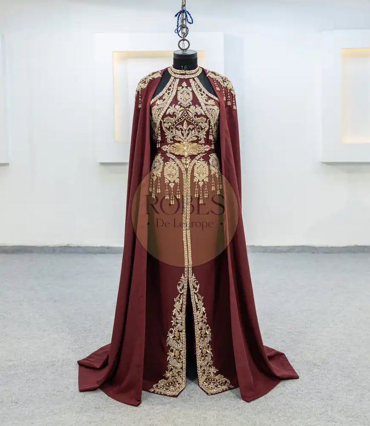 bordeaux robe sirene (MRV_0413)