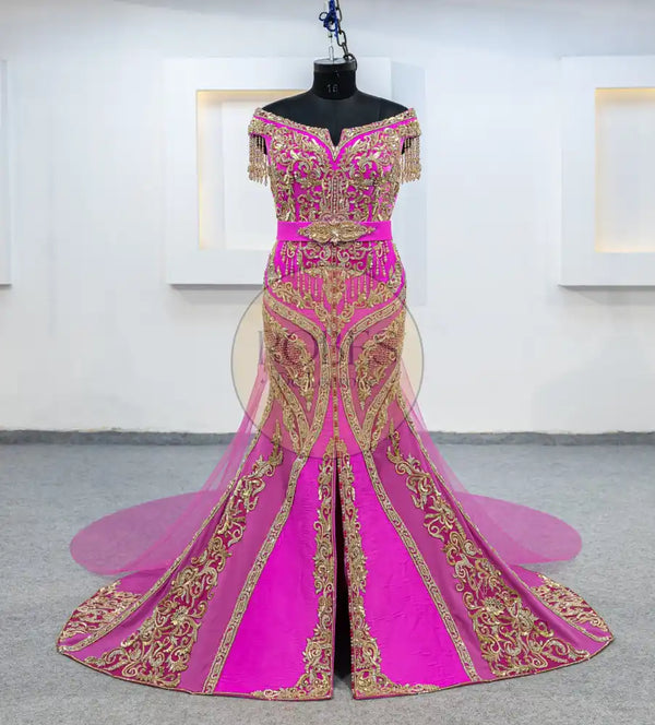 fuschia robe sirene (MRV_1136)