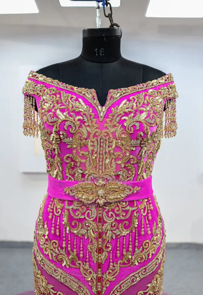 fuschia robe sirene (MRV_1136)