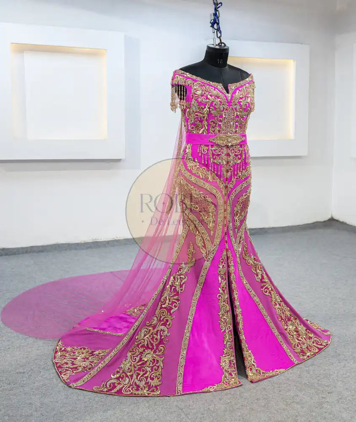 fuschia robe sirene (MRV_1136)