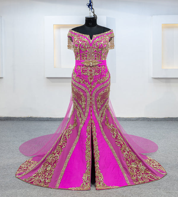 fuschia robe sirene (MRV_1136)
