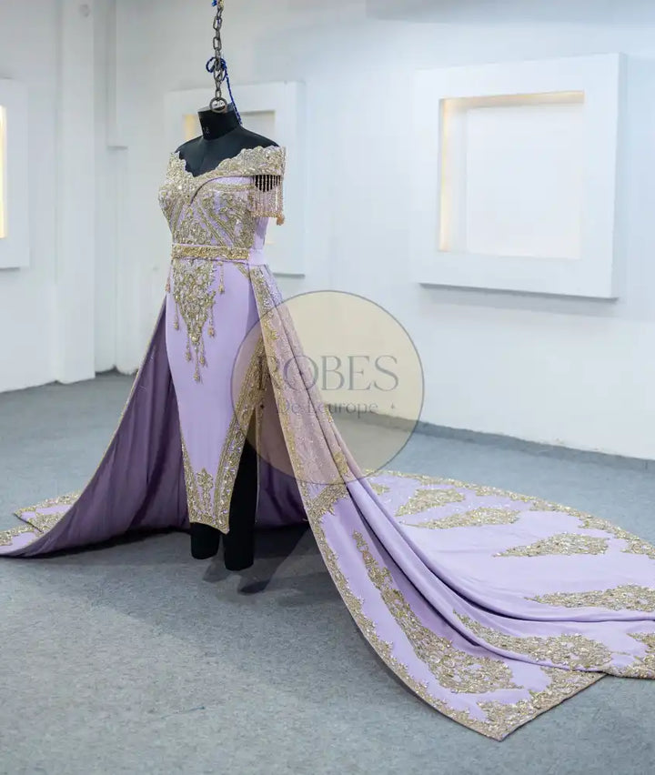 lilac badroune plus surjupe (MRV_3292)