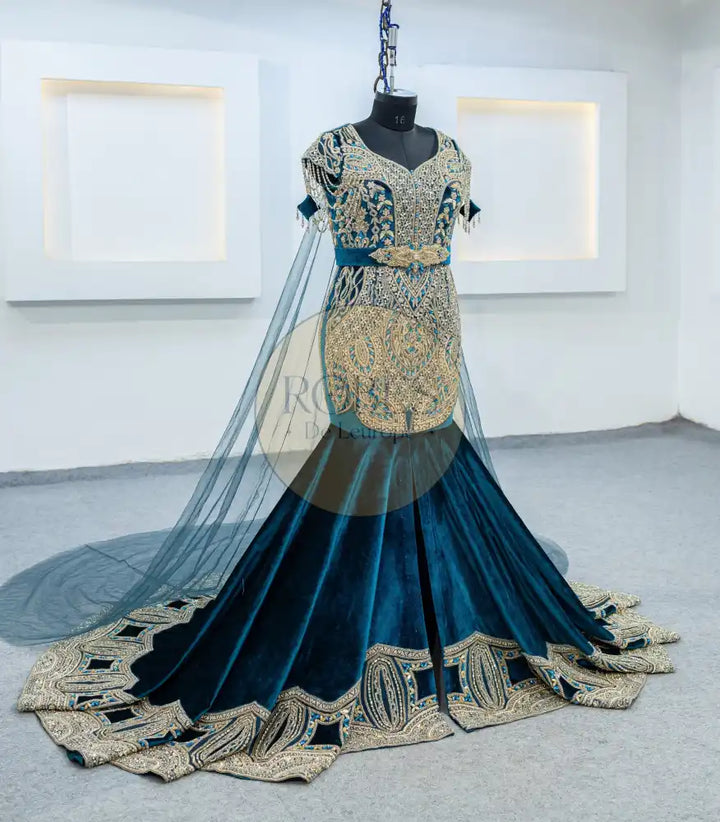 peonne velour robe (3114)