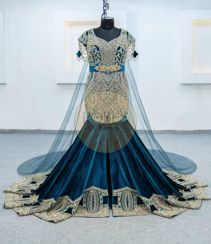 peonne velour robe (3114)