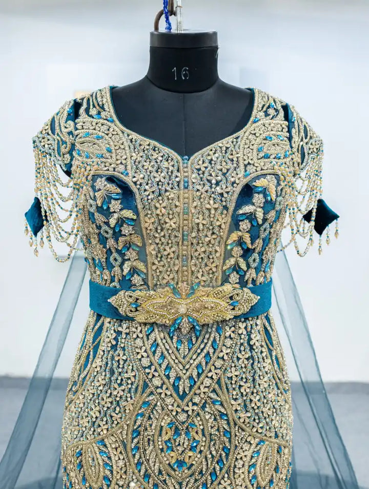 peonne velour robe (3114)