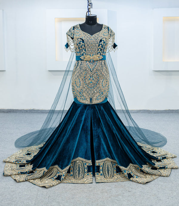 peonne velour robe (3114)