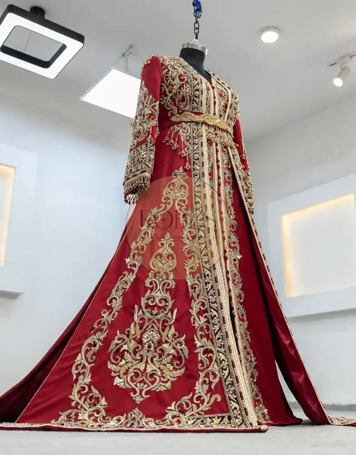 Rouge Takshita Avec Surjupe (MRV_0334)