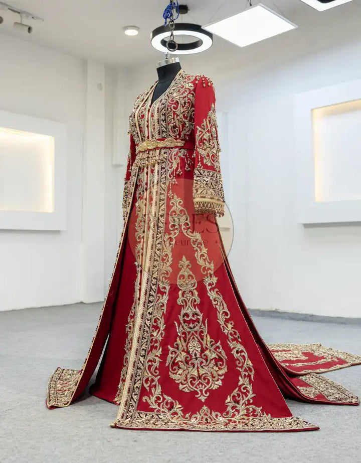 Rouge Takshita Avec Surjupe (MRV_0334)