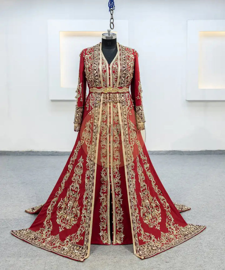 Rouge Takshita Avec Surjupe (MRV_0334)