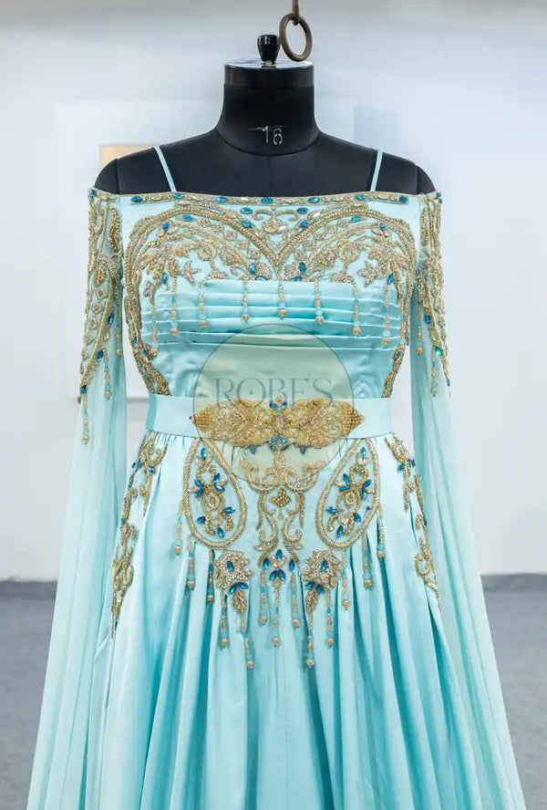 vert deau robe invitee (2525)