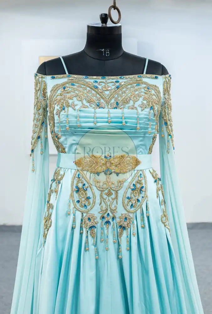 vert deau robe invitee (2525)