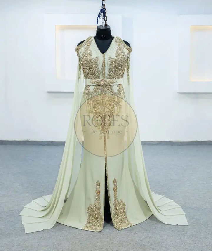 vert olive robe sirene (3665)