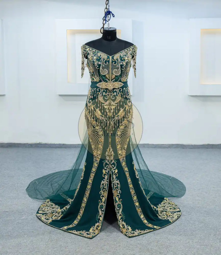 vert robe sirene (3065)